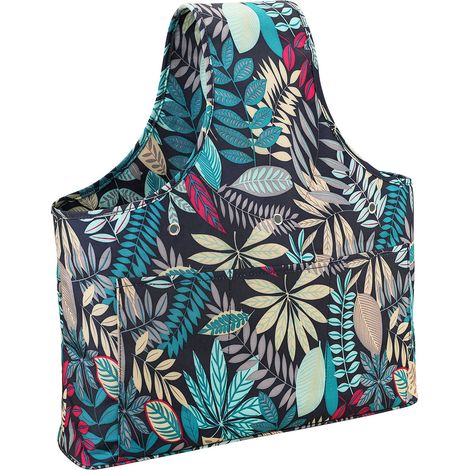 Sac de rangement pour tricot, sac à laine bleu grande capacité, sac portable