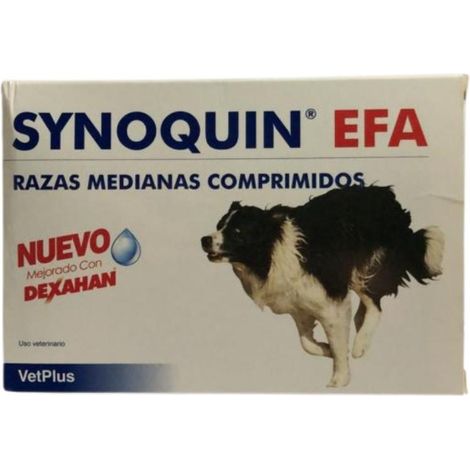 VETPLUS Synoquin EFA Razas Medianas, 30 comprimidos