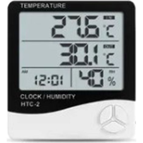 Digitales Hygrometer-Thermometer mit externer wasserdichter Sonde für den Innen- und Außenbereich. (1/5)