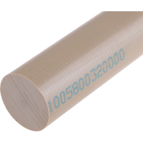 Tige en polyétheréthercétone PEEK RS PRO Beige Dia. 32mm x 300mm ( Prix pour 1 )