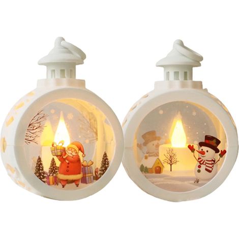 Bougie LED circulaire suspendue produits décoratifs de noël décoration fenêtre Portable cm 2 pièces 12x8.5 (1/4)