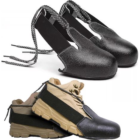 Couvertures d'orteil en acier pour chaussures pour hommes et femmes, protecteur de tête d'orteil de chaussure anti-écrasement sans dérapage pour l'industrie et le lieu de travail (1/5)