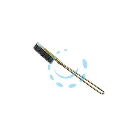 SPAZZOLA IN ACCIAIO SLIM - lunghezza totale mm.220