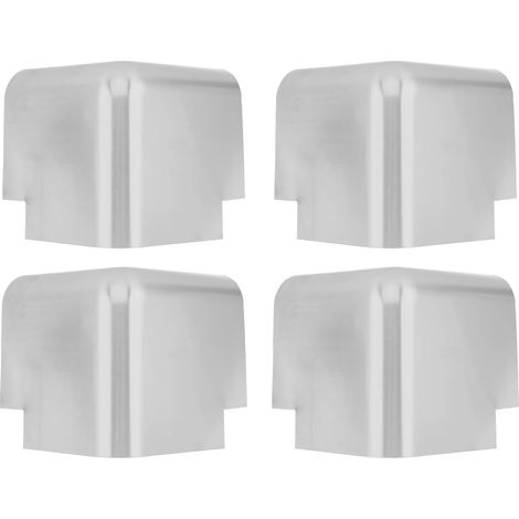 4 Pièces Protections Angles Métalliques pour Camion Frigorifique Lot de Coins Arrondis pour Remorques et Fourgonnettes Protège-bords Résistants pour Chargements et Caisses (1/5)