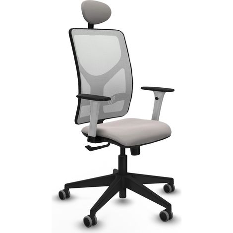 Silla de oficina piqueras y crespo Motilla blanco reposacabezas fijo (1/2)