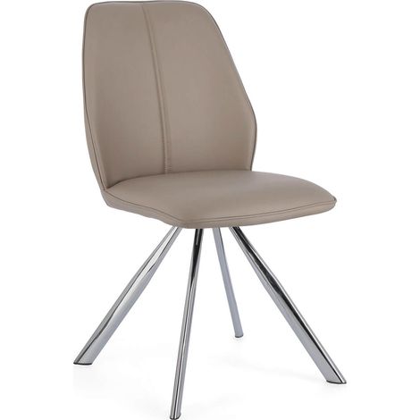 4x Sedia Maxwell Pu Tortora (1/5)