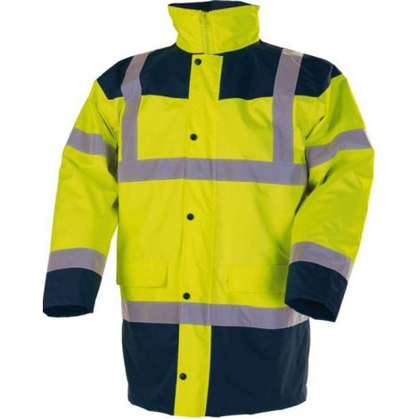 parka matelassee 4 en 1 piana jaune fluo/marine t03 19445-jf-3