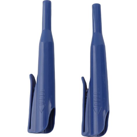 Set mit 2 langen, tiefsitzenden Stiftschonern für Zimmerleute mit Clip, blau (1/5)