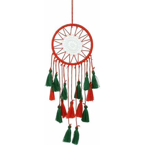 Pendentifs à suspendre au sapin de Noël, attrape-rêves, décoratif, portable, fait à la main, tapisserie de Noël pour cadeaux (1/5)