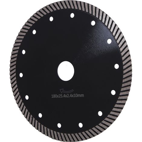 Disque de scie diamanté pour meuleuse d'angle, accessoire pour béton, granit et marbre, 180 x 25,4 x 2,4 x 10 mm (1/5)