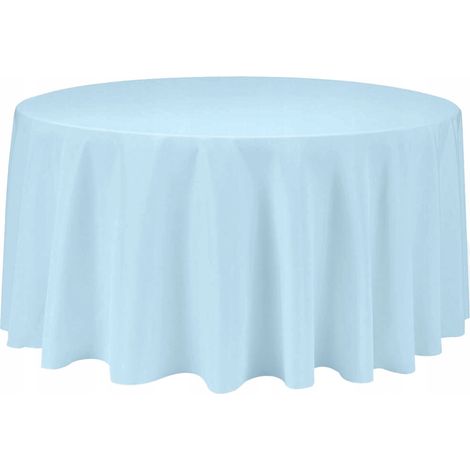 BLAUE Tischdecke RUND Tisch 320cm Hochzeitsbankett