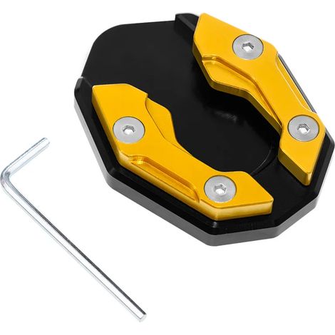 (Or) Accessoires moto Béquille latérale compatible avec YAMAHA NMAX155 N MAX NMAX 155 125 NMAX125 Plaque d'extension de béquille Support de pied Base maxpower (1/4)