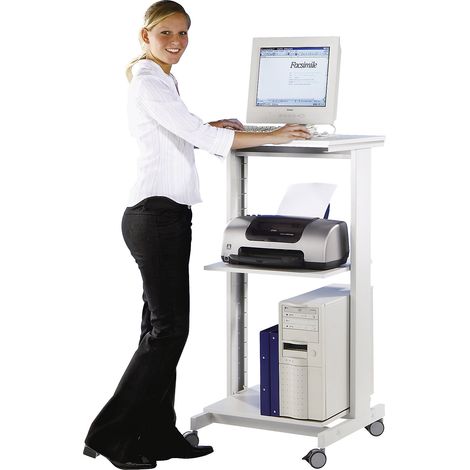 Twinco, Poste informatique, avec deux tablettes, h x l x p (1/2)