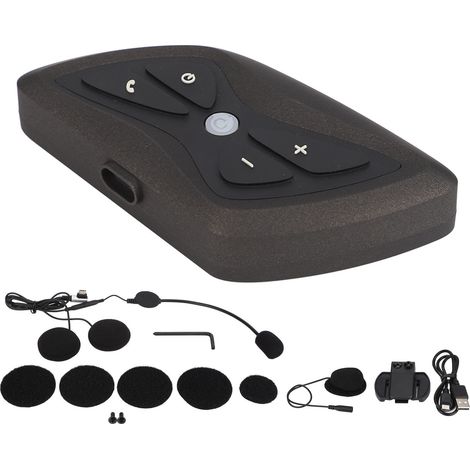 Casque Bluetooth moto étanche IP65, réduction de bruit, écouteur sans fil pour casque moto, sport et conduite (1/5)