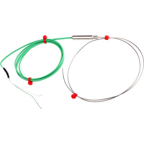 Thermocouple type K Ø 1mm, L 500mm, +1100°C max à Câble ( Prix pour 1 )