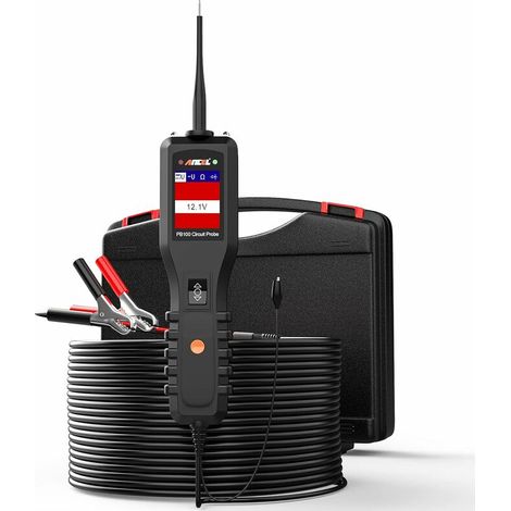 PB100 Electrical Probe Circuit Tester Auto Diagnostic Tool Car Digital Voltmeter Diode Voltage AC/DC Metrix Multimeter Power Ohmmeter Current Resistance Detector (1/5)