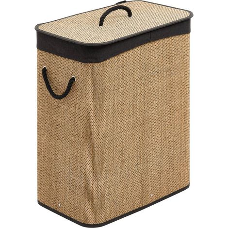 Cesto de la ropa de bambú 60l marrón - 5five (1/5)