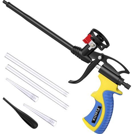 Foam Gun, Expanding Foam Gun with Valve Switch, Expandable Polyurethane Foam Gun for Foam for Filling, Sealing, Caulking (1/5)