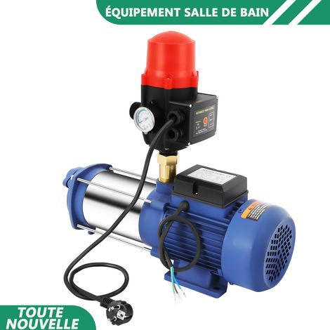 WAOBDLA Pompe centrifuge centrifuge 2500W 3.5HP avec interrupteur de pression pour arroser le jardin de l'étang de la ferme (1/5)