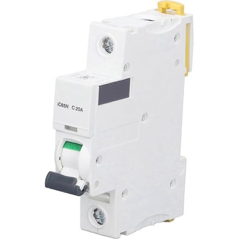 1-poliger Mini-Leistungsschalter Pa66, Niederspannungs-Miniatur-Leistungsschalter, DIN-Schienenmontage, 230 V/400 V