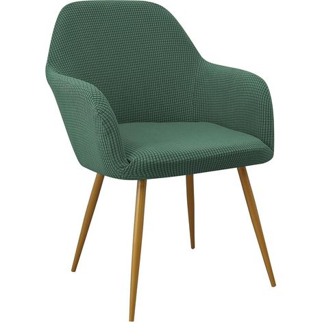 Stuhlhusse 4er Set Jacquard Stretch für Bürostuhl Computerstuhl hellgrün (1/5)