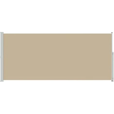 Rideau latéral rétractable, beige, 300 x 220 cm, polyester. (1/5)