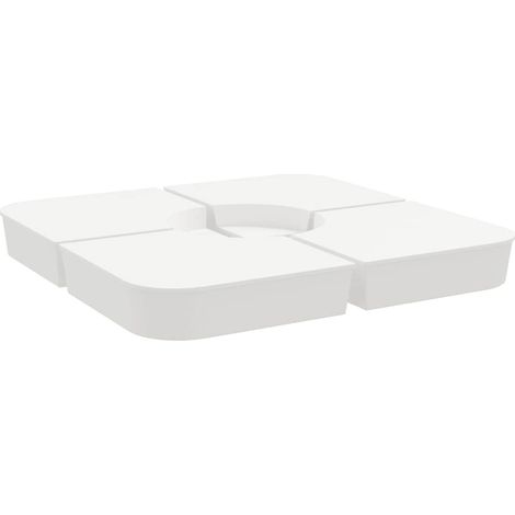 Maison Exclusive - Set Base per Ombrellone 4 pz con Supporto a Croce 100 kg PP