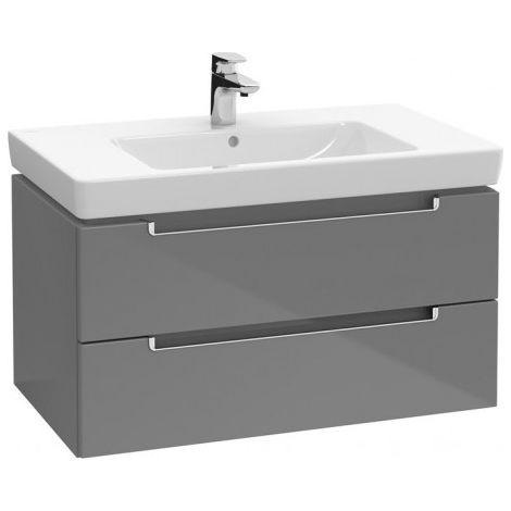 Meubles sous-lavabo Villeroy & Boch Subway 2.0 A689, Coloris: Elm Impresso, manche : chrome brillant - A68910PN