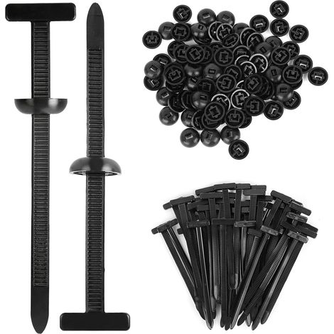 Kabelbinder aus Nylon – 30er-Pack – Schwarz – Selbstsichernd – Für Auto- und Haushaltsreparaturen – 9 x 2 cm (1/5)