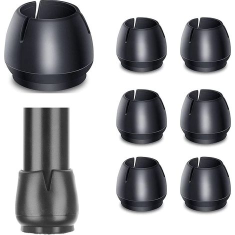 Patins De Protection Pour Pieds De Chaise - Silicone Antidérapant - Pour Sol Lisse Parquet Carrelage - Diamètre 17 À 21 Mm - Lot De 24 (1/3)