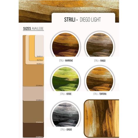 TAPPETO CUCINA STRILI 25X 60 CM ASSORTITO