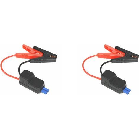Câble de démarrage de batterie 500 A compatible avec 2 systèmes d'allumage à clip intelligent et relais d'alimentation de secours automobile (1/4)