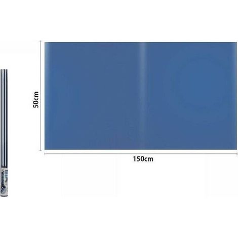 TrAdE Shop Traesio - Rotolo Pellicola Per Finestre Oscurante Blu 150 X 50 Cm Adesiva Vetro 70871 -