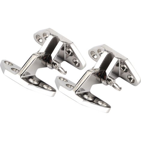 2 charnières de trappe marine en acier inoxydable 316 poli miroir, axe amovible, quincaillerie pour bateaux (1/5)