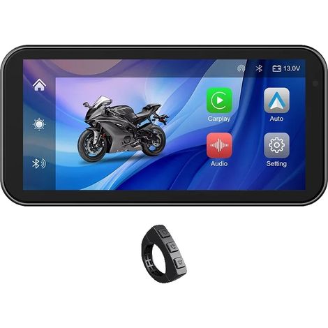 Navegador GPS para motocicleta, resistente al agua IP67, grabador de doble cámara, SS-MTF2 (1/2)