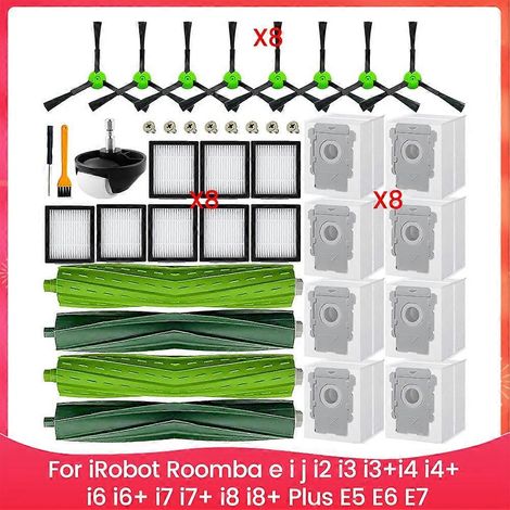 Ersatzteile für iRobot Roomba E-, I- und J-Serie: I2, I3, I3+, I4, I4+, I6, I6+, I7, I7+, I8, I8+, Plus, E5, E6, E7, Bürstenfilter