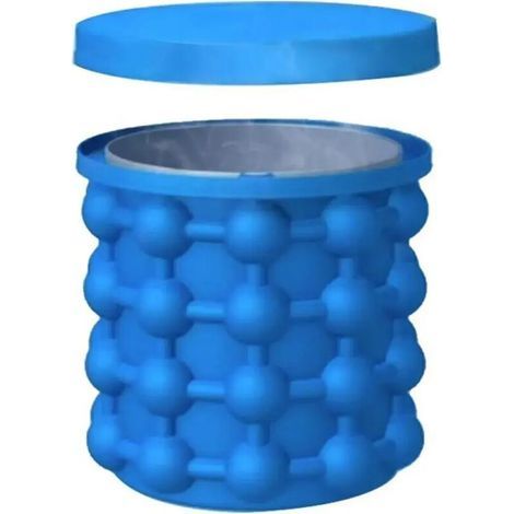 Seau à glace en silicone pour machine à crème glacée – Bac à congeler avec couvercle, pré-refroidissement pratique, moule à glace maison (1/5)