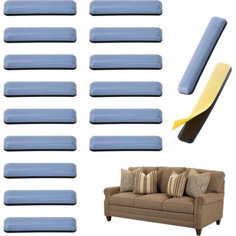 Deslizadores para muebles, 15 unidades, deslizadores autoadhesivos de teflón, 6,5 x 1,3 cm, para mover muebles, mesas, sofás y camas. (1/5)