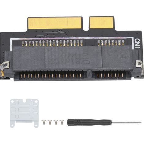 Adaptateur MSATA vers 17+7PIN 2012 pour OS X, convertisseur avec support de montage et rack d'extension (1/5)