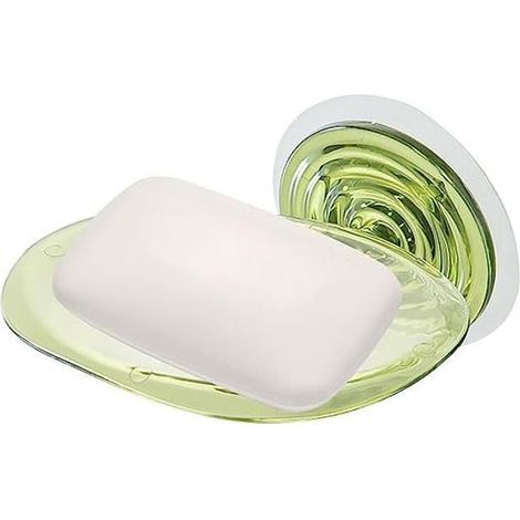 (Grün) Wandseifenschale – Nicht spezifiziert – Lotusblatt – Selbstentleerend – Grün – 12,5 x 9,5 x 3 cm (1/4)