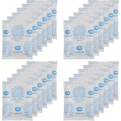 10g x 30 Pcs Silica Gel Sachet, Sachet Anti Humidité, Gel de Silice Sachet Deshumidificateur, Silica Gel Sachet Absorbeur D'humidité pour VêTements Produits électroniques, les Aliments, les Bijoux (1/5)