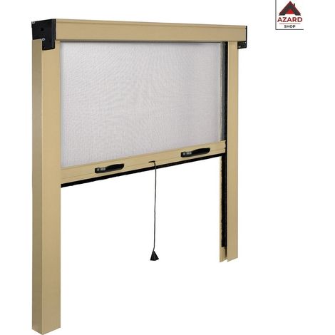 zanzariera IRS-CE alluminio avorio cm 80x170 verticale per finestra finestre (1/4)