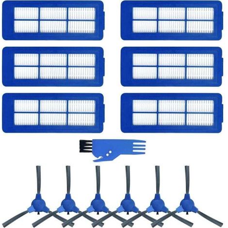 Accessori di ricambio per Eufy RoboVac 11S Max / 15C Max / 30C Max / G20 / G30 / G30 Edge / G10 Hybrid: 6 filtri HEPA, 6 spazzole laterali (1/4)