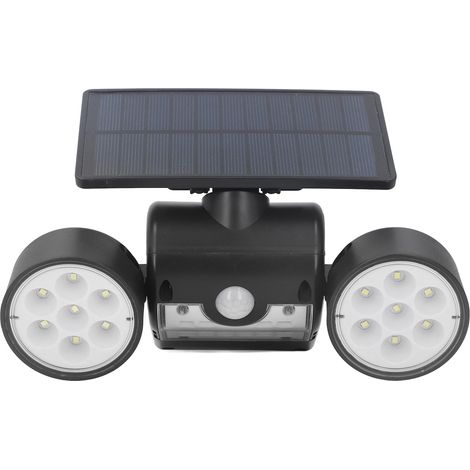 Lampes solaires extérieures 30 LED étanches allumage automatique 260 lm détecteur de mouvement éclairage de sécurité pour jardin cour (1/5)