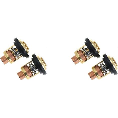 75692Q2 Thermostat mit Mercury Mariner Marine 143F 143 Grad 135-150 PS 175-200 PS für GLM 13340 Ersetzt 75692T, 4 Stück (1/2)