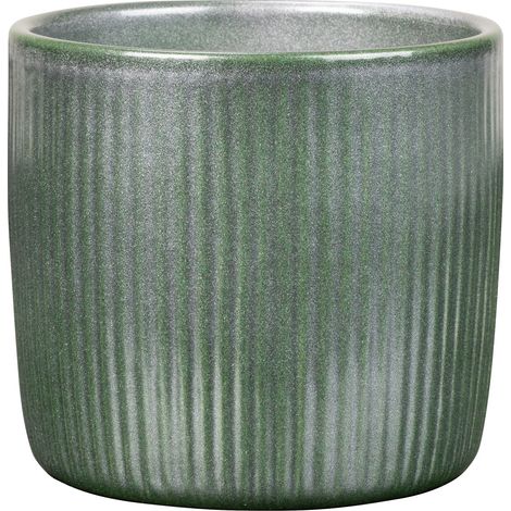 Scheurich Blumentopf aus Keramik Luxery Ø 15 x 13,7 cm grün