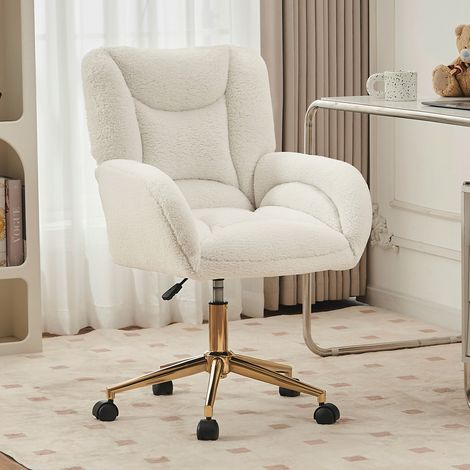 MEUBLIV sedia da ufficio 64x62x92,5 cm bianca – girevole, regolabile (1/5)
