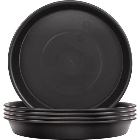 Lot de 5 Soucoupes pour Plantes, Soucoupes pour Pots de Fleurs pour Plantes, Plateaux de Planteur pour Intérieur, Extérieur, Jardin - 30cm
