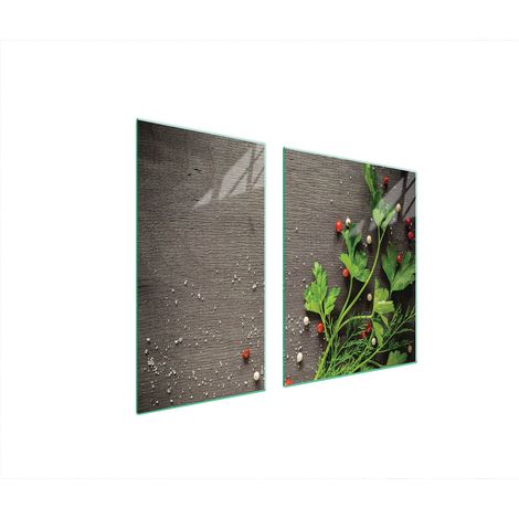 Plaque de protection en verre POUR le four 90x52 poivre (1/5)