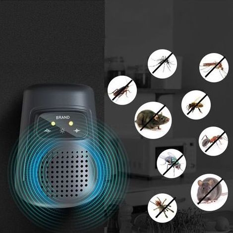 Répulsif électronique anti-insectes haute puissance pour maison, restaurant, magasin, répulsif ultrasonique pour souris (1/4)